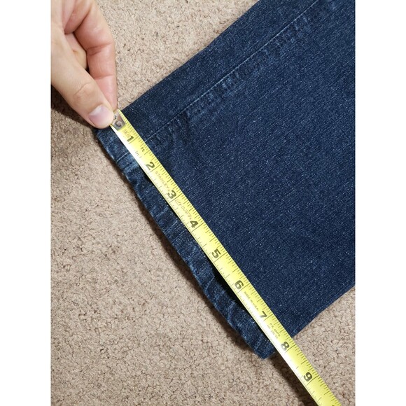 Ralph Lauren Vtg Women’s Blue Jeans Straight Waist Buckle Metallic Hardware 10 - Picture 10 of 12